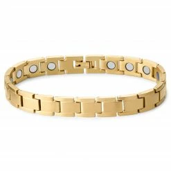 Lucleon Gold-Tone Pure Magnetic Titanium Bracelet