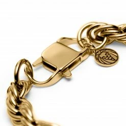 Lucleon Amager | 10mm Gold-Tone Stainless Steel Rope Chain Bracelet -MEN'S BRACELETS Sales Store 2 3.81c31b5f6579a715e52e557075263671 3