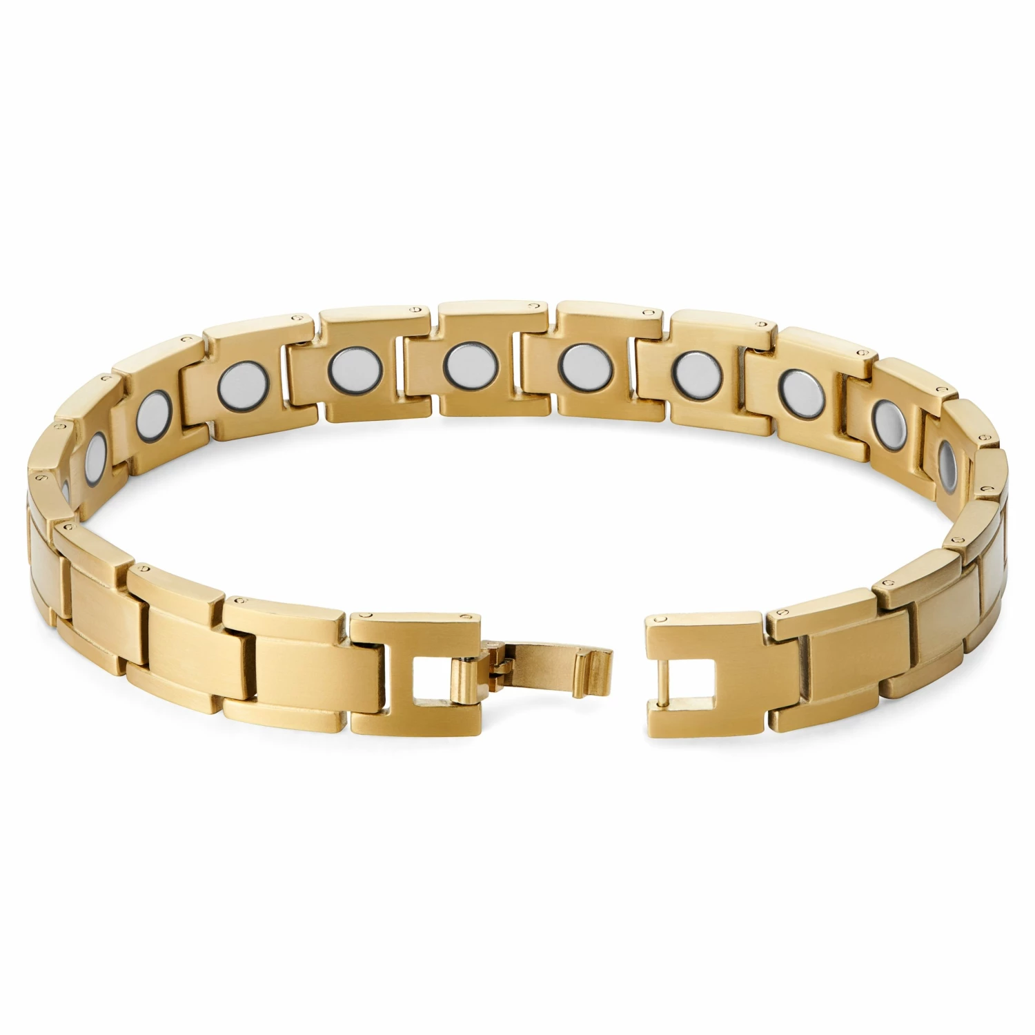 Lucleon Gold-Tone Pure Magnetic Titanium Bracelet 2 Lucleon Gold-Tone Pure Magnetic Titanium Bracelet - Image 2