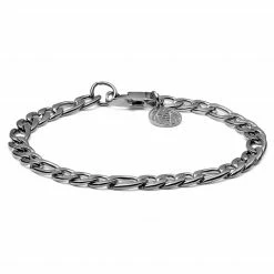 Lucleon Amager | Silver-Tone Figaro Chain Bracelet