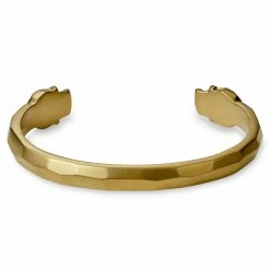 Moody Mason Jax | Gold-Tone Skull Cuff Bracelet -MEN'S BRACELETS Sales Store 21457 4