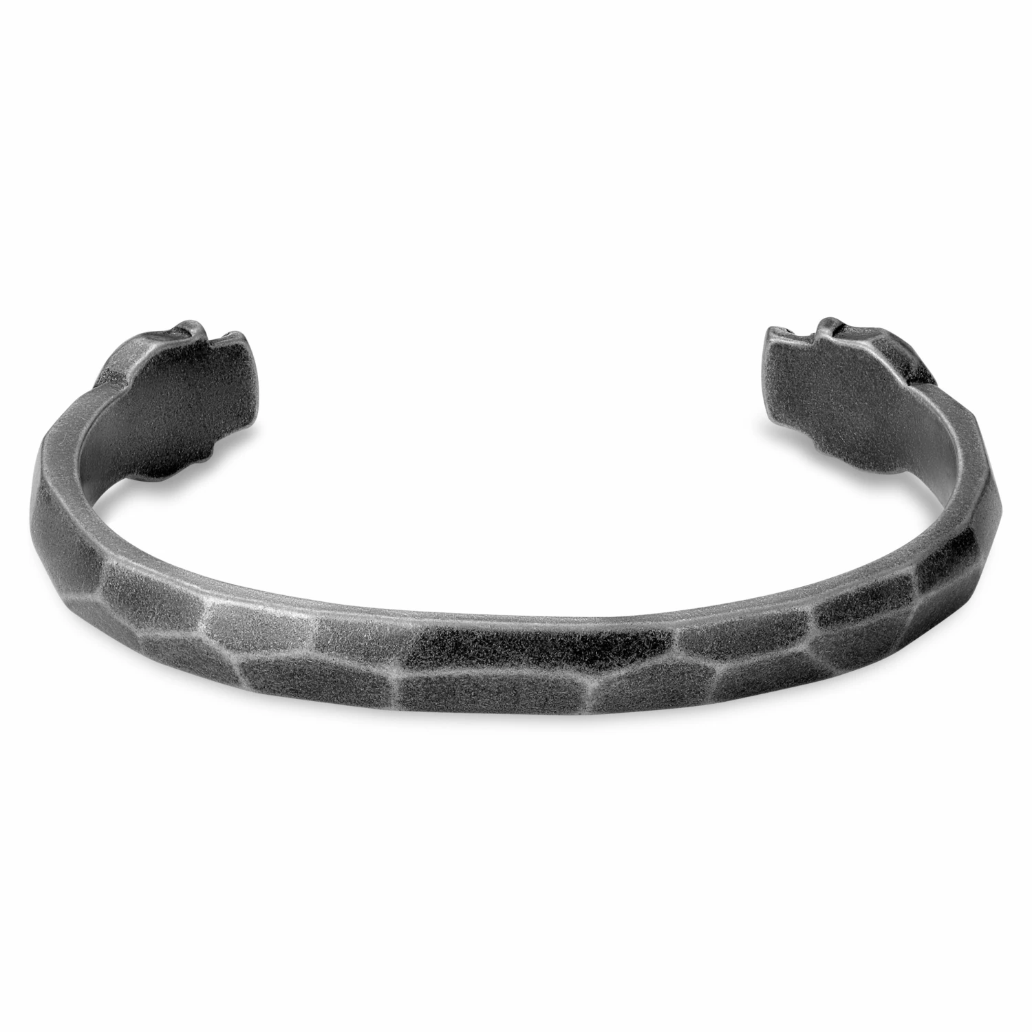 Moody Mason Jax | Grey Stainless Steel Skull Cuff Bracelet 4 Moody Mason Jax | Grey Stainless Steel Skull Cuff Bracelet - Image 4