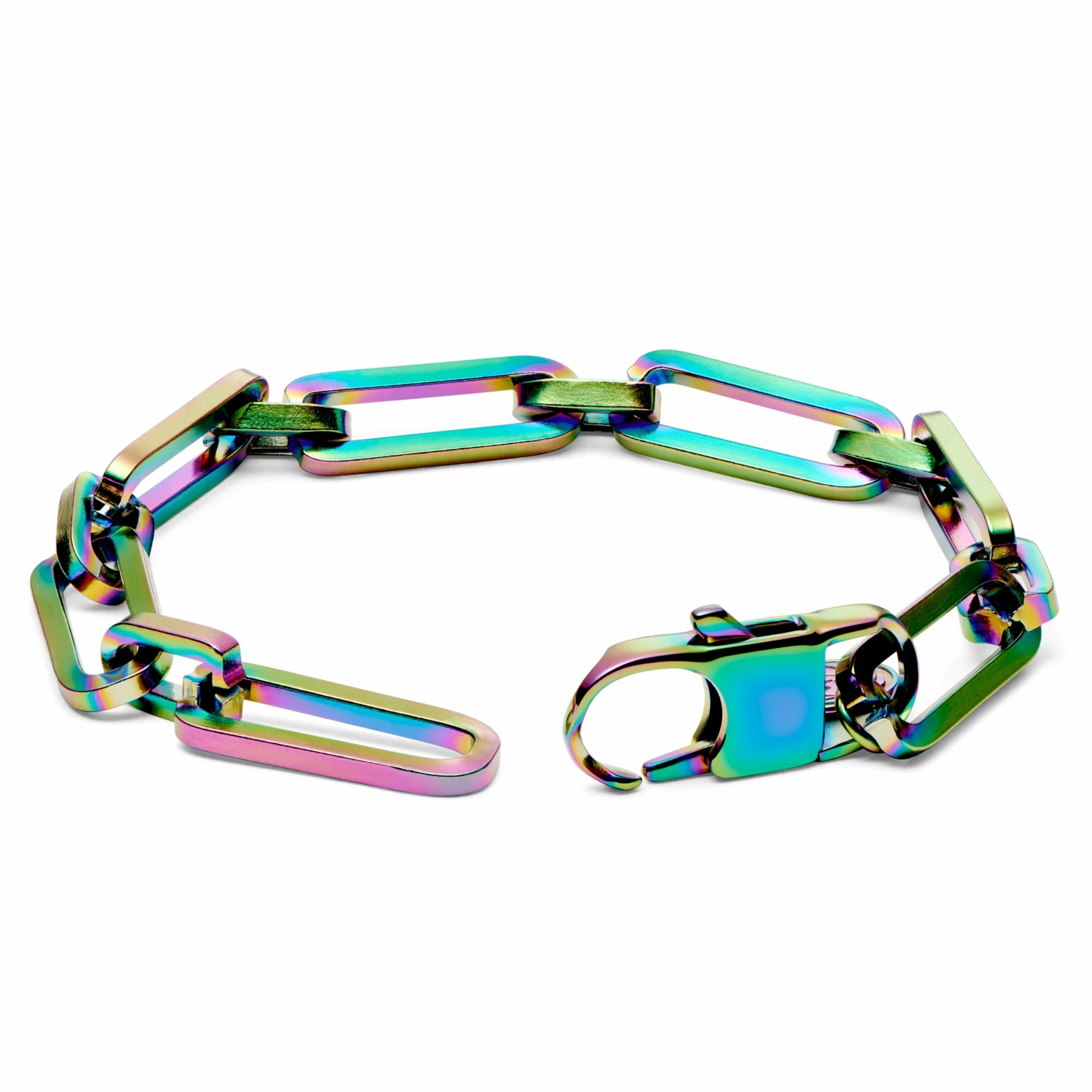 Lucleon Amager | Rainbow Stainless Steel Cable Chain Bracelet 2 Lucleon Amager | Rainbow Stainless Steel Cable Chain Bracelet - Image 2