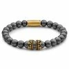 Lucleon Vasilios | Dark Grey & Gold-Tone Hematite Bracelet