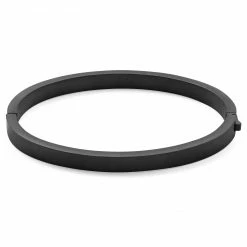 Lucleon Arie | Matte Black Stainless Steel Bangle Bracelet