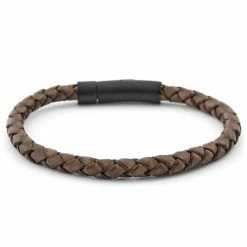Lucleon Brown & Black Braided Leather Cord Bracelet -MEN'S BRACELETS Sales Store 3 1 135 1 45 1 57 1 10