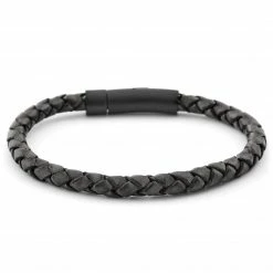 Lucleon Grey & Black Braided Leather Cord Bracelet 7 Lucleon Grey & Black Braided Leather Cord Bracelet -MEN'S BRACELETS Sales Store 3 1 3e7301c117e47e3232cace78c44cba06 3