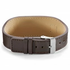 Lucleon Brown Leather & Stainless Steel Plate ID Bracelet -MEN'S BRACELETS Sales Store 3 2.89f27f64651ae3726b661ea1bd6a21ce