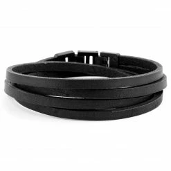 Lucleon Roy | Dark & Black Double Strap Bracelet