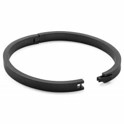 Lucleon Arie | Matte Black Stainless Steel Bangle Bracelet -MEN'S BRACELETS Sales Store 3 3 clean