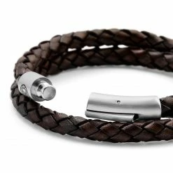 Lucleon Collins | 6mm Brown Woven Leather Wrap Around Bracelet -MEN'S BRACELETS Sales Store 3 3.077ce3118cc396137d6c77c269185148 2