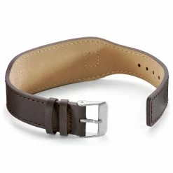 Lucleon Brown Leather & Stainless Steel Plate ID Bracelet -MEN'S BRACELETS Sales Store 3 3.ef100751267442924708a54b0eb9bbeb