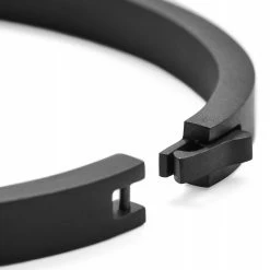 Lucleon Arie | Matte Black Stainless Steel Bangle Bracelet -MEN'S BRACELETS Sales Store 3 4 clean