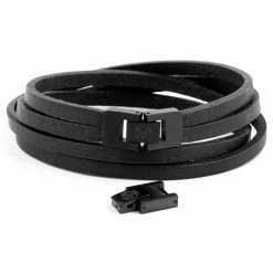 Lucleon Roy | Dark & Black Double Strap Bracelet -MEN'S BRACELETS Sales Store 3 4 111