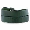 Salt & Hide Green Buffalo Leather Wrap Bracelet