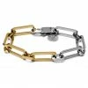 Lucleon Amager | Silver- & Gold-Tone Stainless Steel Cable Chain Bracelet