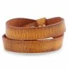 Salt & Hide Tan Buffalo Leather Wrap Bracelet