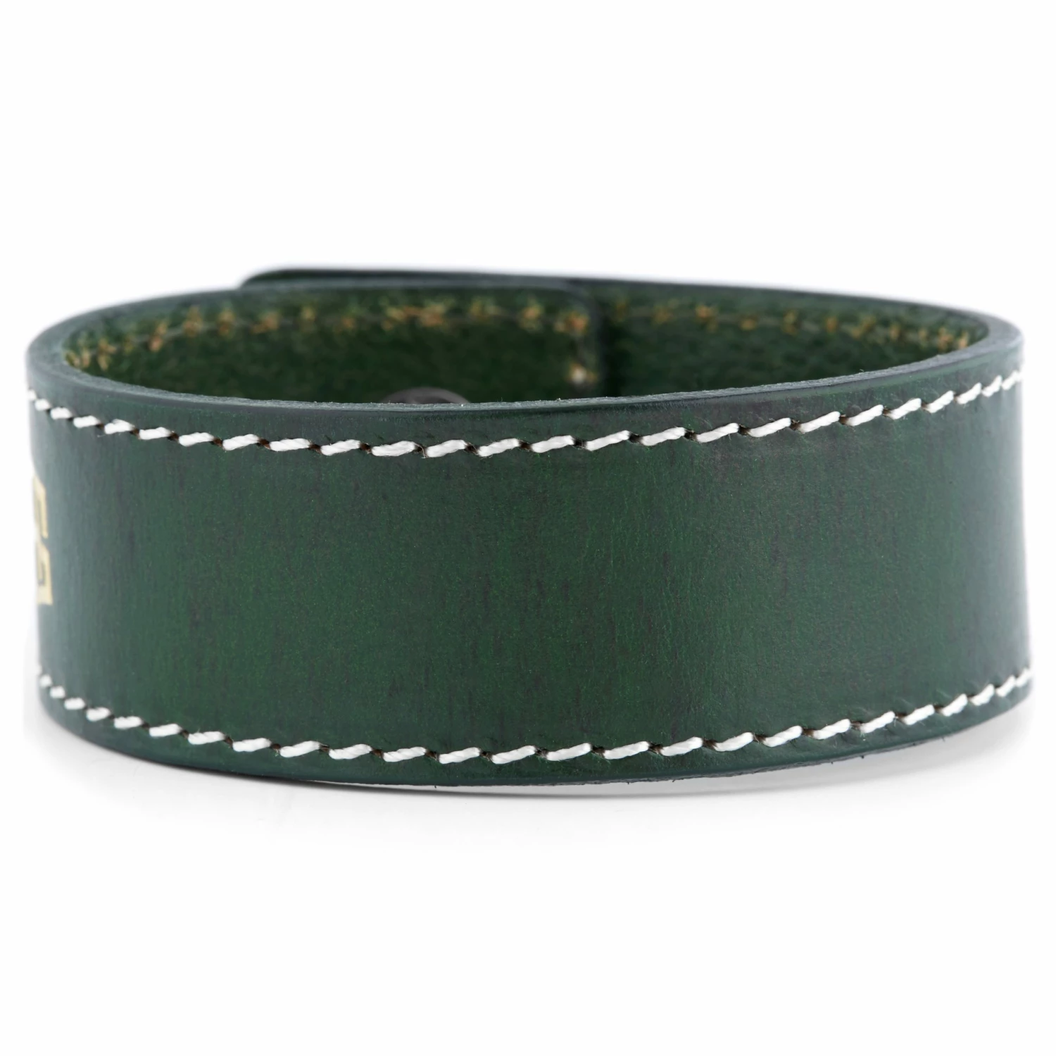Salt & Hide Green Buffalo Leather Bracelet 1 Salt & Hide Green Buffalo Leather Bracelet