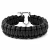 Tailor Toki Black Paracord & Metal Lock Bracelet