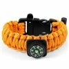 Tailor Toki Wide Orange Paracord Compass Bracelet