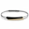 Lucleon Black & Gold-Tone Stainless Steel Bracelet