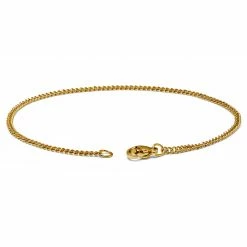 Lucleon 2mm Gold-Tone Stainless Steel Curb Chain Bracelet -MEN'S BRACELETS Sales Store 4 2.d3bf6a116f302d8866691ebb83a050ef 3
