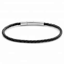 Lucleon Collins | 3mm Black Woven Leather Bracelet -MEN'S BRACELETS Sales Store 4 2.e75637fd8a7f683f3505ba28933da5bd 2