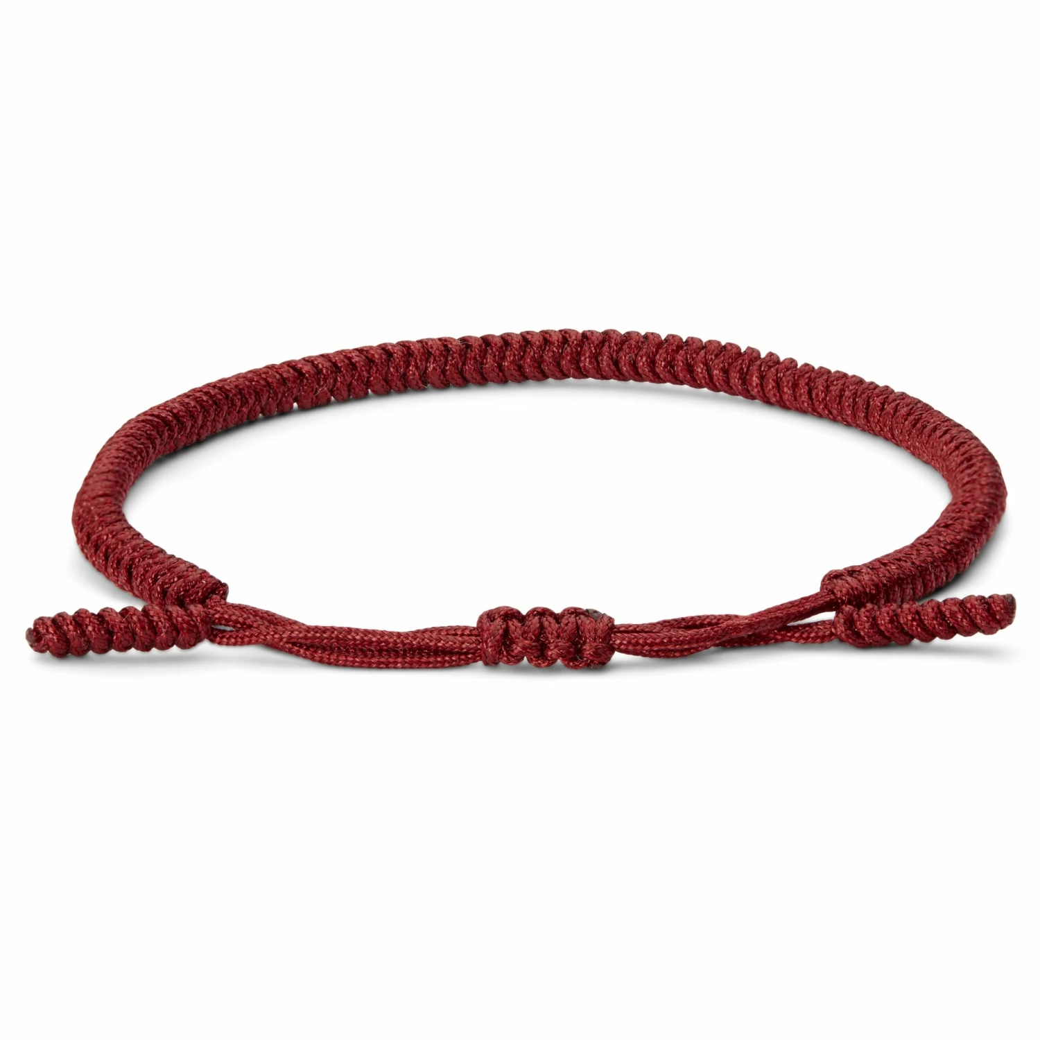 Waykins Adjustable Red Nylon Lucky Knot Bracelet 1 Waykins Adjustable Red Nylon Lucky Knot Bracelet