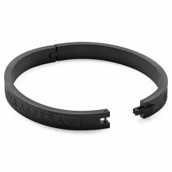Lucleon Arie | Black Stainless Steel Ad Astra Bangle Bracelet -MEN'S BRACELETS Sales Store 4 3 zvzdaa