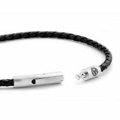 Lucleon Collins | 3mm Black Woven Leather Bracelet -MEN'S BRACELETS Sales Store 4 3.c3c00beaf742310b577f4568b9917475 2