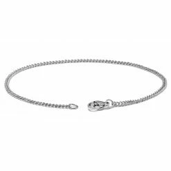 Lucleon 2mm Silver-Tone Stainless Steel Curb Chain Bracelet -MEN'S BRACELETS Sales Store 5 2.3944b13e3cfc656f935928fc5bbe33b7 3