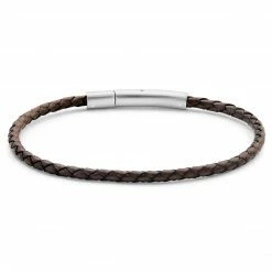 Lucleon Collins | 3mm Brown Woven Leather Bracelet -MEN'S BRACELETS Sales Store 5 2.4c6e06651f2e98df7f6854c13a27a3a9 2