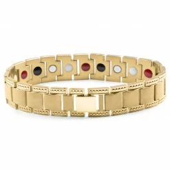 Fort Tempus Gold-Tone Titanium Link Chain Bracelet -MEN'S BRACELETS Sales Store 5 4 120 1 copy