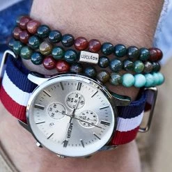 Lucleon Wrap-around Multicolor Natural Stone Bead Bracelet -MEN'S BRACELETS Sales Store 54 peaceful stone bracelet cropped