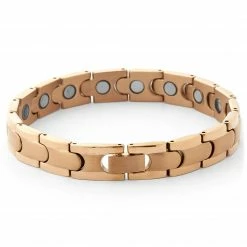 Fort Tempus Rose Gold-Tone Stainless Steel Link Chain Bracelet -MEN'S BRACELETS Sales Store 55 1 9