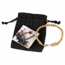 Lucleon Mustard Yellow Waxed Cotton & Silver Bracelet -MEN'S BRACELETS Sales Store 5 316