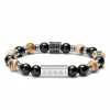 Arkai Black Onyx & European Agate Bracelet