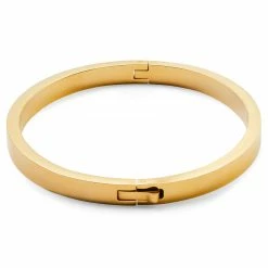 Lucleon Arie | Gold-Tone Stainless Steel Bangle Bracelet -MEN'S BRACELETS Sales Store 6 2 clean