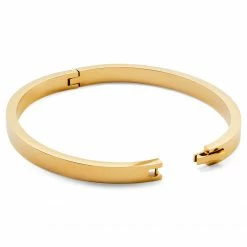 Lucleon Arie | Gold-Tone Stainless Steel Bangle Bracelet -MEN'S BRACELETS Sales Store 6 3 clean