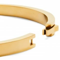 Lucleon Arie | Gold-Tone Stainless Steel Bangle Bracelet -MEN'S BRACELETS Sales Store 6 4 clean