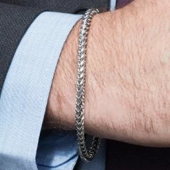 Fort Tempus Stainless Steel Band Bracelet -MEN'S BRACELETS Sales Store 6 steel band bracelet cropped