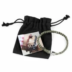 Lucleon Green Waxed Cotton & Silver Bracelet -MEN'S BRACELETS Sales Store 6 59 1 35 2 66 3 271