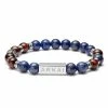 Arkai Blue Lapis Lazuli & Red Tiger's Eye Bracelet