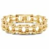 Fort Tempus Chunky Gold-Tone Stainless Steel Bike Chain Bracelet