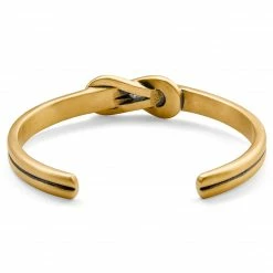 Lucleon Evan | Gold-Tone Stainless Steel Hercules Knot Cuff Bracelet -MEN'S BRACELETS Sales Store 7 2 twww
