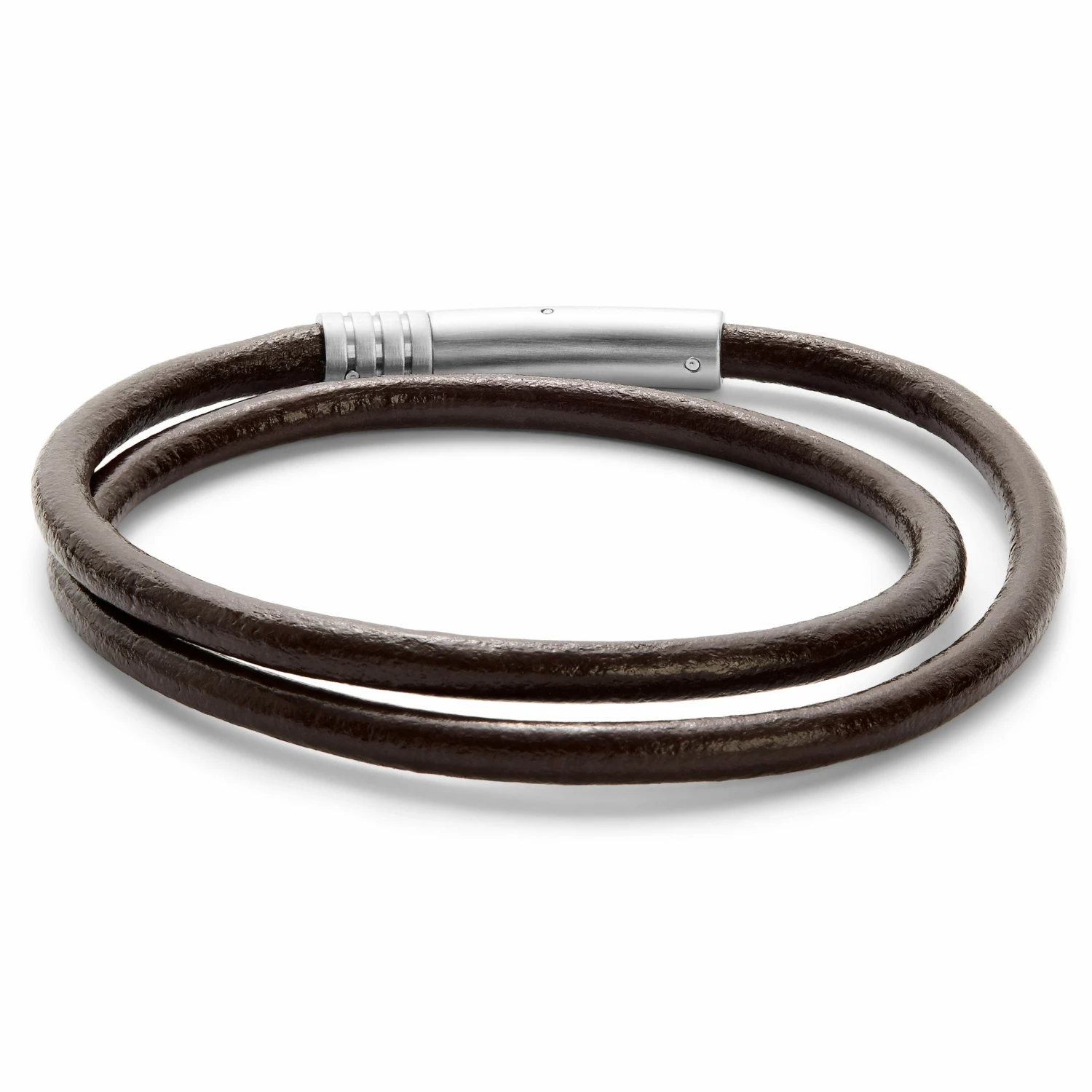Lucleon Collins | Simple Brown Leather Wrap Around Cord Bracelet 4 Lucleon Collins | Simple Brown Leather Wrap Around Cord Bracelet - Image 4