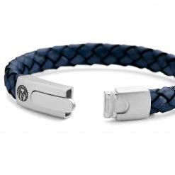 Lucleon Bolo | Blue Braided Leather & Stainless Steel Bracelet -MEN'S BRACELETS Sales Store 7 3 dba5bead83fa6519e6241eeb650c4c0d 3
