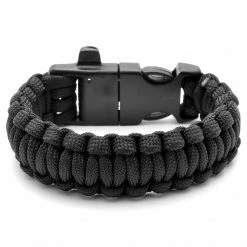 Tailor Toki Black Paracord Firestarter Bracelet