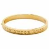 Lucleon Arie | Gold-Tone Stainless Steel Duco Bangle Bracelet