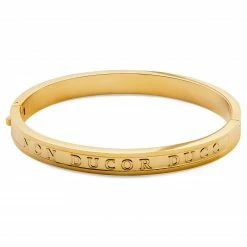 Lucleon Arie | Gold-Tone Stainless Steel Duco Bangle Bracelet